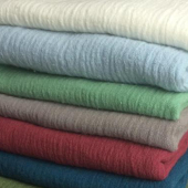 现货热销服裤装 纯色绉布 机理布 皱麻面料苎麻棉绉布 春夏款衬衫