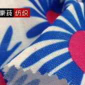 厂家直销春夏新款针织转移印花面料韩版时尚女装上衣裙装通用现货供应