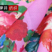 厂家直销春夏新款针织转移印花面料韩版时尚女装上衣裙装通用现货供应