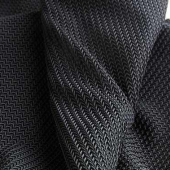 韩国厂家直销网眼蕾丝面料全涤针织裙装布料黑白色