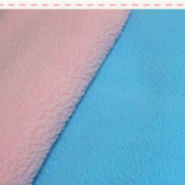 厂家直销 全涤现货针织摇粒绒面料女装大衣面料