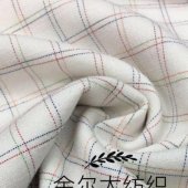 梭织锦棉仿麻 色织彩格