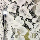 蕾丝花边面料 70%棉30%锦服装裙装面料 厂家直销