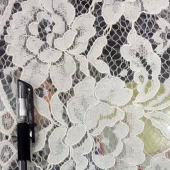 蕾丝花边面料 70%棉30%锦服装裙装面料 厂家直销