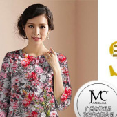 现货供应 极品棉汗布女装针织面料 印花布女装面料