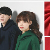 现货 32支纯涤卫衣拉架 针织全涤毛圈布料 纯涤运动服卫衣卫裤