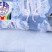 厂家直销现货牛仔服装布料 7*7右斜纹全棉面料 13盎司牛仔布