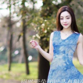 扎染 沙滩裙 时尚女装 裙子 服装面料 梭织 锦粘混纺