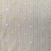金银丝条子雪纺剪花