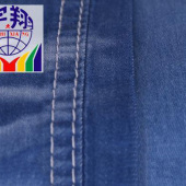 牛仔面料 32支纬向暗竹平纹弹力8oz薄款牛仔布 现货供应