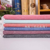 现货高档亚麻棉面料 纯色亚麻布 亚麻棉麻服装用布 棉麻布料批发