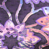 全涤针织网布绣花服装面料