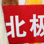 现货针织全涤染色北极绒服装面料