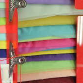 全涤梭织染色60D欧根纱服装面料