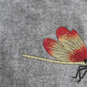 时尚绣花 全棉服装面料 平面绣