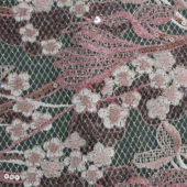 全涤珠片绣网布 梭织绣花服装面料