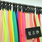 全涤梭织复古纱服装面料厂家直销