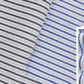 现货供应竹纤维色织工装衬衫面料 条纹布 男士衬衣服装面料批发