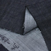 针织牛仔布 涤棉纯色服装面料
