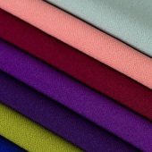 梭织斜纹涤纶四面弹320g现货 春秋女装阔腿裤西装外套面料厂家