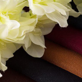 现货梭织tr涤粘弹力布工厂价 染色斜纹春秋女装阔腿裤制服裙子面料