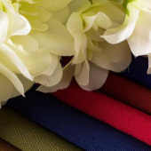 现货涤纶梭织四面弹裤子面料 春秋染色女装时装面料绍兴厂家批发