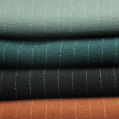 乱麻条纹四面弹 涤纶梭织服装面料