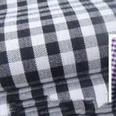 现货色织格子衬衫面料 竹纤维男士免烫衬衫休闲短裤服装面料