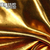 涤氨经编高弹时装烫金面料套罩绑带桌布台布礼服裙子修身裤子上衣外套