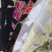 金丝剪花提花布