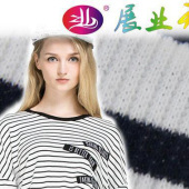 02018超薄2*2罗纹拉架彩条色织童装面料T恤面料