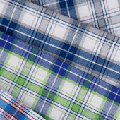 【厂家直销】竹纤维服装面料 活性竹纤维衬衫布 格子布衬衫面料