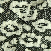 现货混纺粗针提花服装面料
