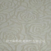 全涤针织提花布 牡丹花春秋女装T恤衫