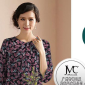 女装面料 春夏印花针织面料 涤氨汗布460A 现货服装面料布料