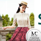 现货面料 秋冬印花女装面料 法国绒51AB 锦玛辰针织面料布料