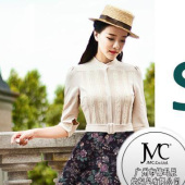 女装面料 秋冬印花面料 涤氨法国绒52AB 锦玛辰服装面料布料