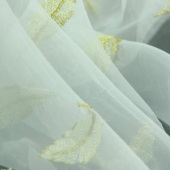 欧根纱羽毛花 绣花面料 全涤 服装用布 厂家直销