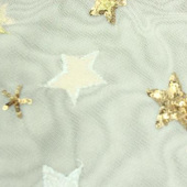 网沙星星 绣花面料 全涤 服装用布 厂家直销