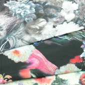 75仿记忆印花 服装面料