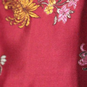 现货全涤提花四季花服装面料