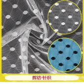 厂家现货直销 春夏新款双连线圆点镂空蕾丝 锦氨弹力蕾丝网布