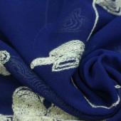 现货雪纺绣花服装面料