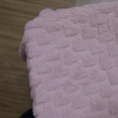小兔毛压花面料 全涤经编 服装鞋帽纺面料 现货供应