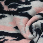 现货针织提花迷彩呢服装面料