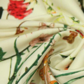 现货全棉印花贡缎服装面料