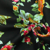 现货全棉印花贡缎服装面料