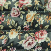 印花绗缝面料 全涤面料 服装家纺用布
