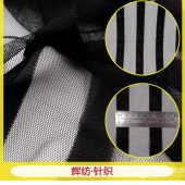 厂家现货直销 小条纹网布 网眼布 女装裙子外套网布面料