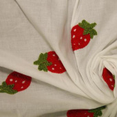 现货绣花全棉PO*88服装面料